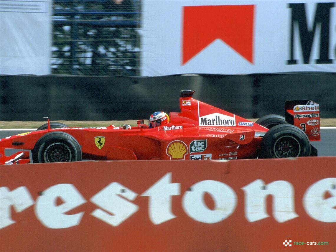 Michael Schumacher races to victory at the 2000 Brazilian Grand Prix. Courtesy of the Girardo & Co Archive